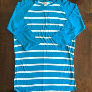 Teal Striped Randy Top